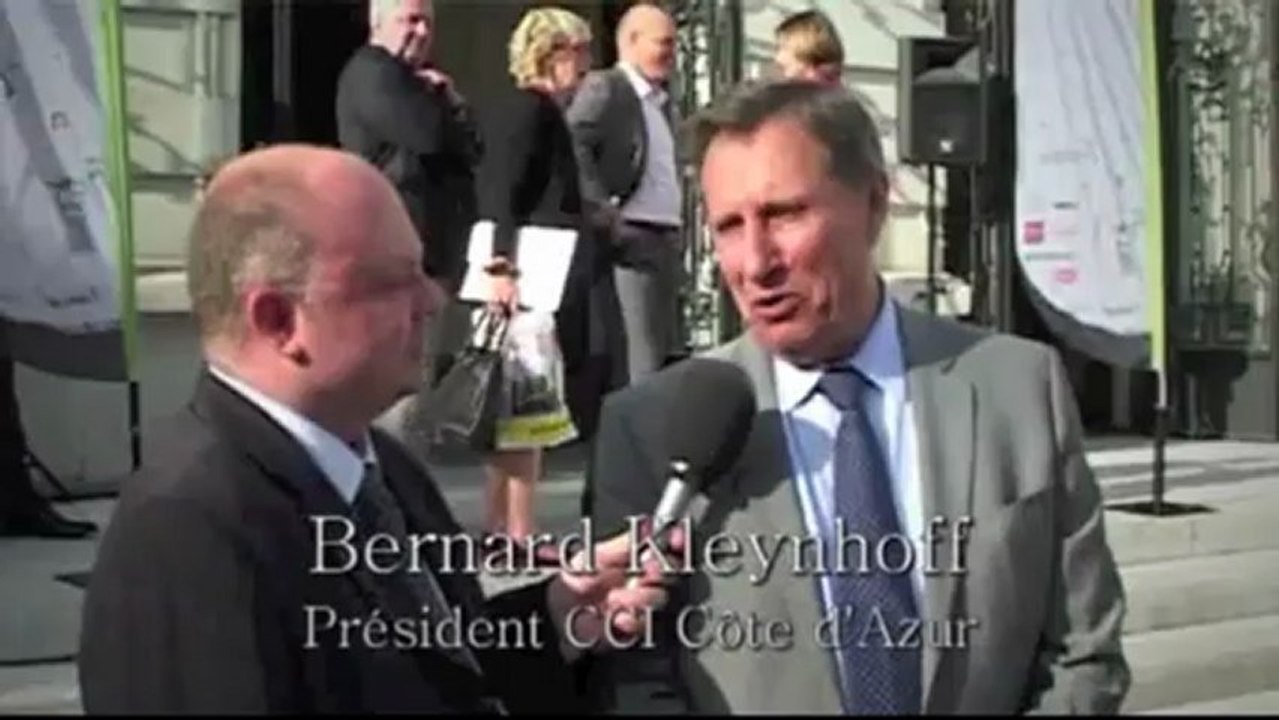 Bernard KLEYNHOFF - Président de la CCI Côte d'Azur aux trophées de Nice 2012