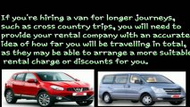 Choosing the Right Van Rental