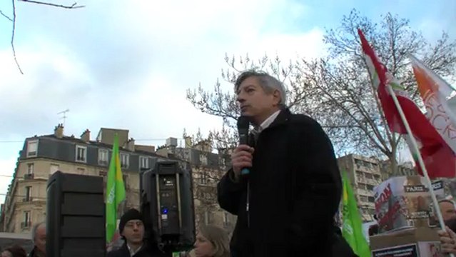 Manifestation du Collectif contre la Tour Triangle 08 12 2012 _ Patrice Maire, Pdt Monts 14 suite