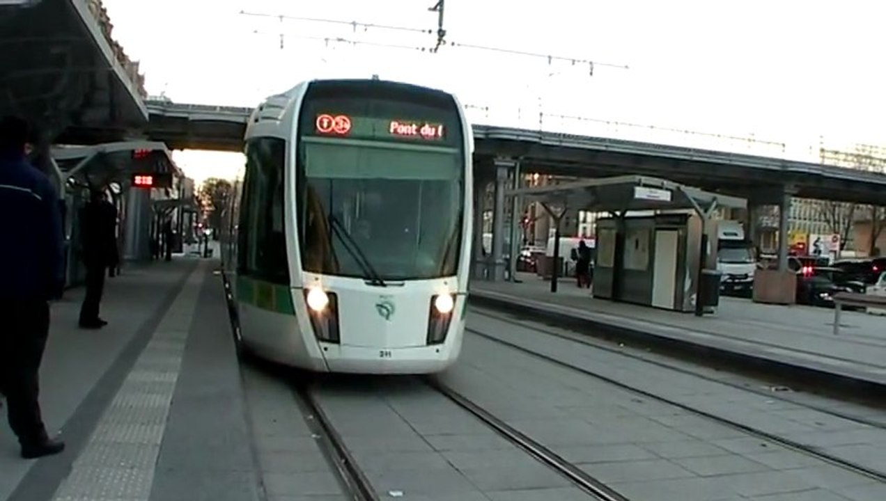 Porte de Vincennes : inauguration du prolongement du tramway T3 Pont du Garigliano à la porte de la Chapelle 15 décembre 2012