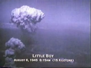 Хиросима. Взрыв Little Boy 15 килотонн - Съемки с самолёта