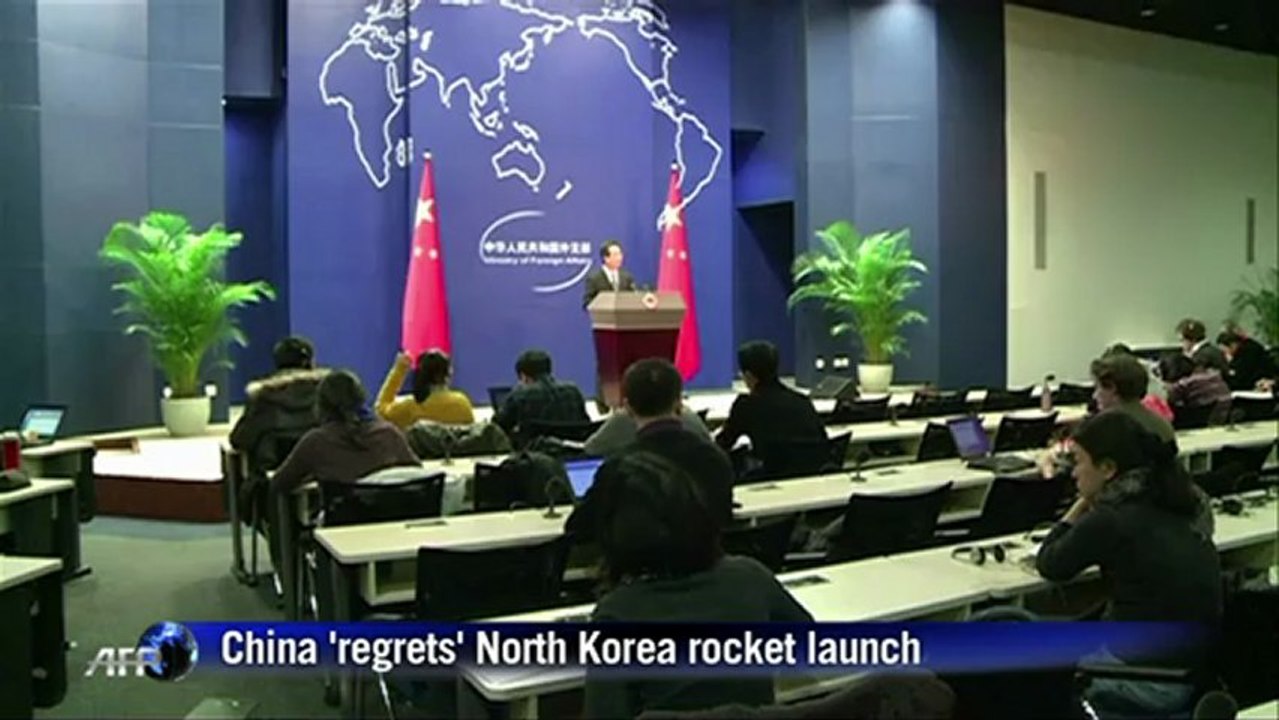 China 'regrets' N. Korea rocket launch