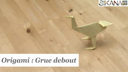 Origami : Comment faire une grue debout ? - HD