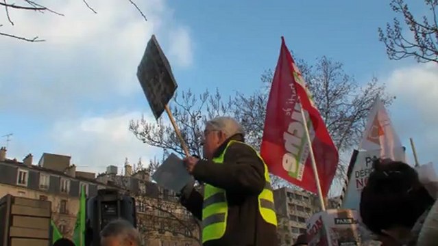 Manifestation du Collectif contre la Tour Triangle 08 12 2012 _ Jan Wyers, Secrétaire Général de l'association SOS Paris suite