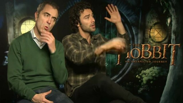 Aidan Turner and James Nesbitt talk dwarf boot camp
