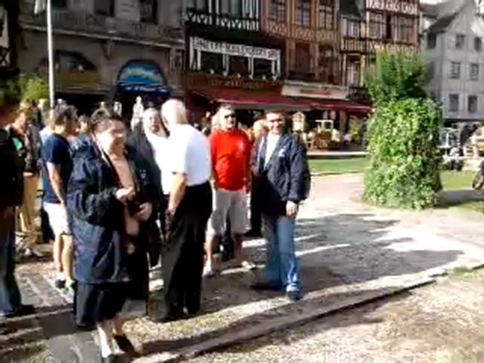 visite de rouen avec la musique,la banda de Raillencourt Sainte Olle le dimanche 26 aout 2012