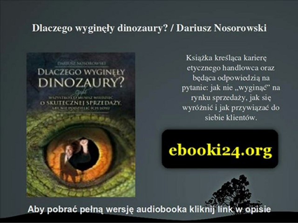 Dlaczego wyginęły dinozaury? / Dariusz Nosorowski - audiobook
