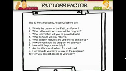 Fat Loss Factor FAQ and answers - Question 1.mp4
