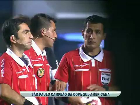 Tigre não retorna para o 2º tempo e São Paulo é declarado campeão da Sul-Americana 2012