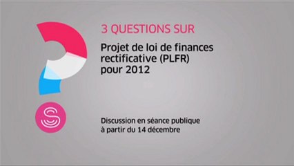 [Questions sur] Projet de loi de finances rectificatives pour 2012