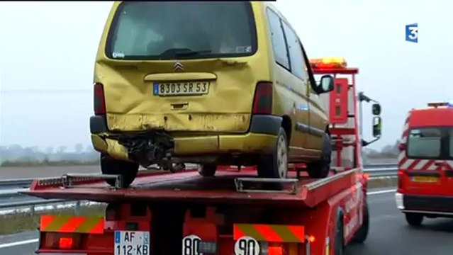La Mayenne sous le verglas