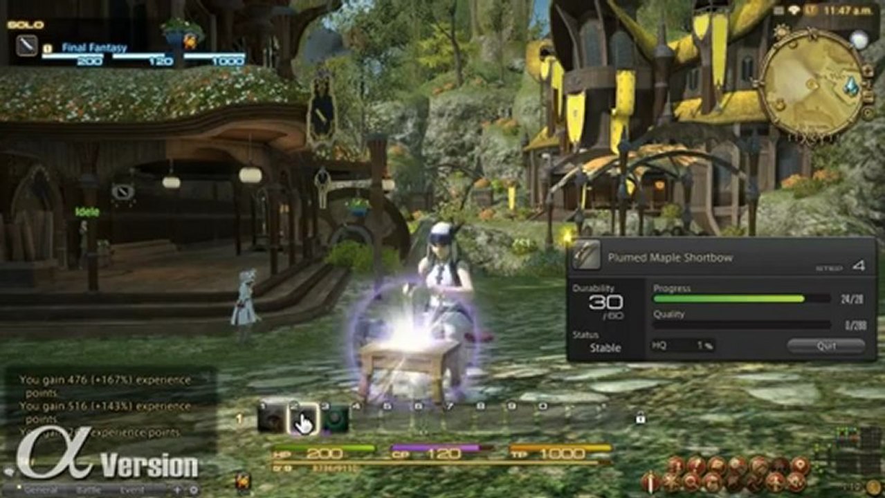 Final Fantasy XIV : A Realm Reborn (PS3) - Gathering and Crafting