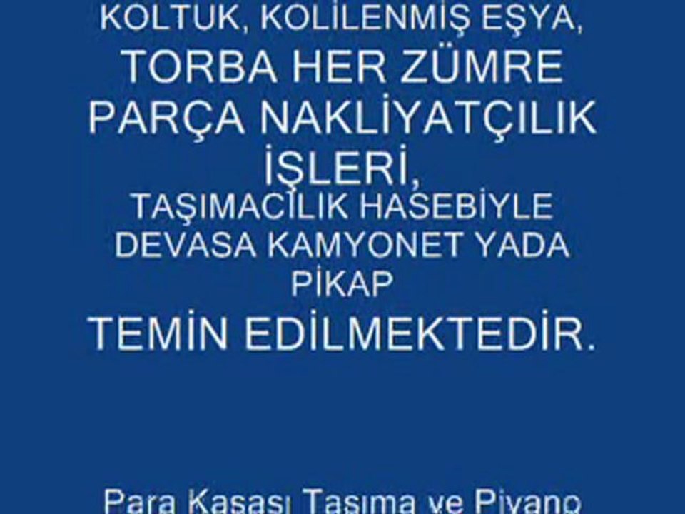 Fatih, kamyon,kamyonet evden eve nakliyat ve hamal