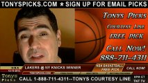 New York Knicks versus LA Lakers Pick Prediction NBA Pro Basketball Odds Preview 12-13-2012