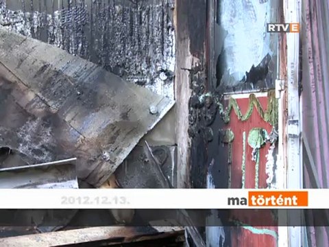 Ma történt Kigyulladt egy családi ház Esztergomban 2012.12.13.