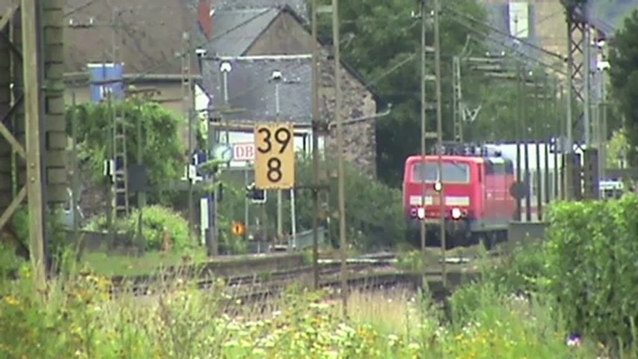 Züge bei Pommern an der Mosel, CB Rail Prima, 2x 181, 3x 143, 2x 426