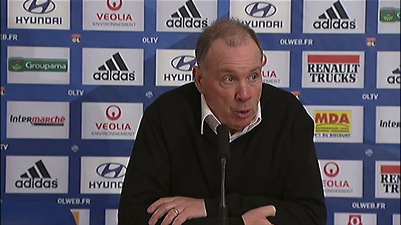 Conférence de presse Olympique Lyonnais - AS Nancy-Lorraine : Rémi GARDE (OL) - Jean  FERNANDEZ (ASNL) - saison 2012/2013