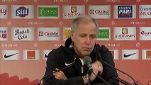 Conférence de presse Stade Brestois 29 - Montpellier Hérault SC : Landry CHAUVIN (SB29) - René GIRARD (MHSC) - saison 2012/2013