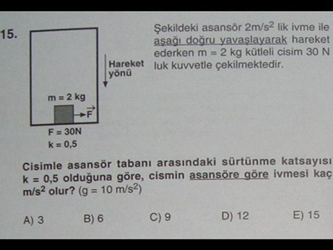 UĞUR DERSHANESİ LYS 3 KONU KAVRAMA TESTİ