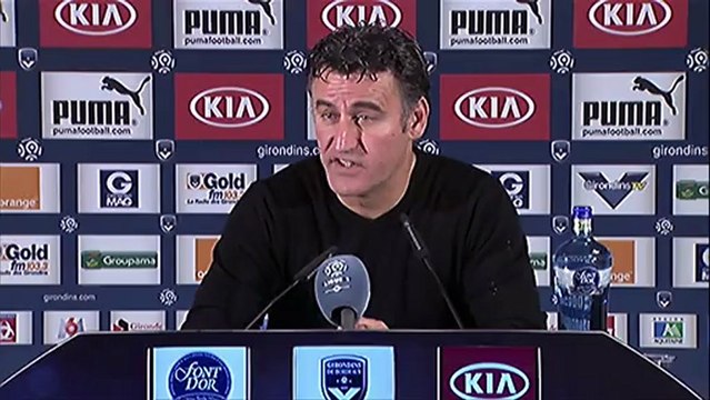 Conférence de presse Girondins de Bordeaux - AS Saint-Etienne : Francis GILLOT (FCGB) - Christophe GALTIER (ASSE) - saison 2012/2013