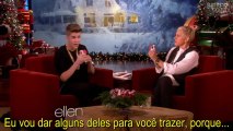 Hole-y Cow, It's Justin Bieber - The Ellen Degeneres Show - December 2012 - LEGENDADO
