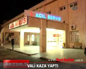 Eskişehir valisi kaza yaptı
