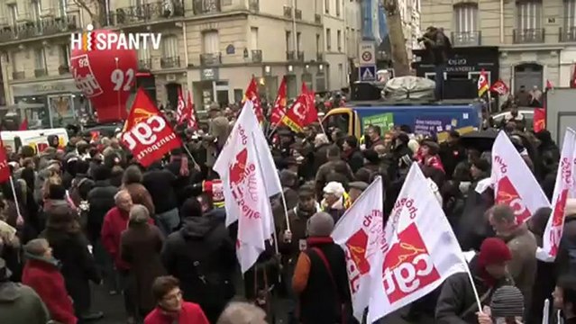 Sindicatos franceses se manifiestan contra despidos(131212)2