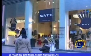La frana del ceto medio, redditi ai livelli del '93