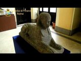 Viterbo - Recuperata sfinge egizia da scavi clandestini (06.12.12)