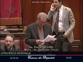 Pisicchio - Ilva - Decreto necessario, ma è mancato dialogo Politica-Magistratura (12.12.12)