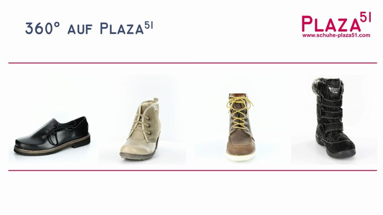 Schuhe für den Herbst und Winter, in 360° HD-Perspektive, bei PLAZA51