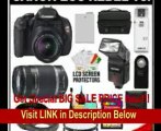 Canon EOS Rebel T3i Digital SLR Camera Body & EF-S 18-55mm IS II Lens with 55-250mm IS Lens   16GB C