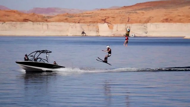 Tyrolienne en Ski - Devin SuperTramp