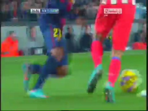 هدف التعادل لبرشلونه عن طريق ادريانو