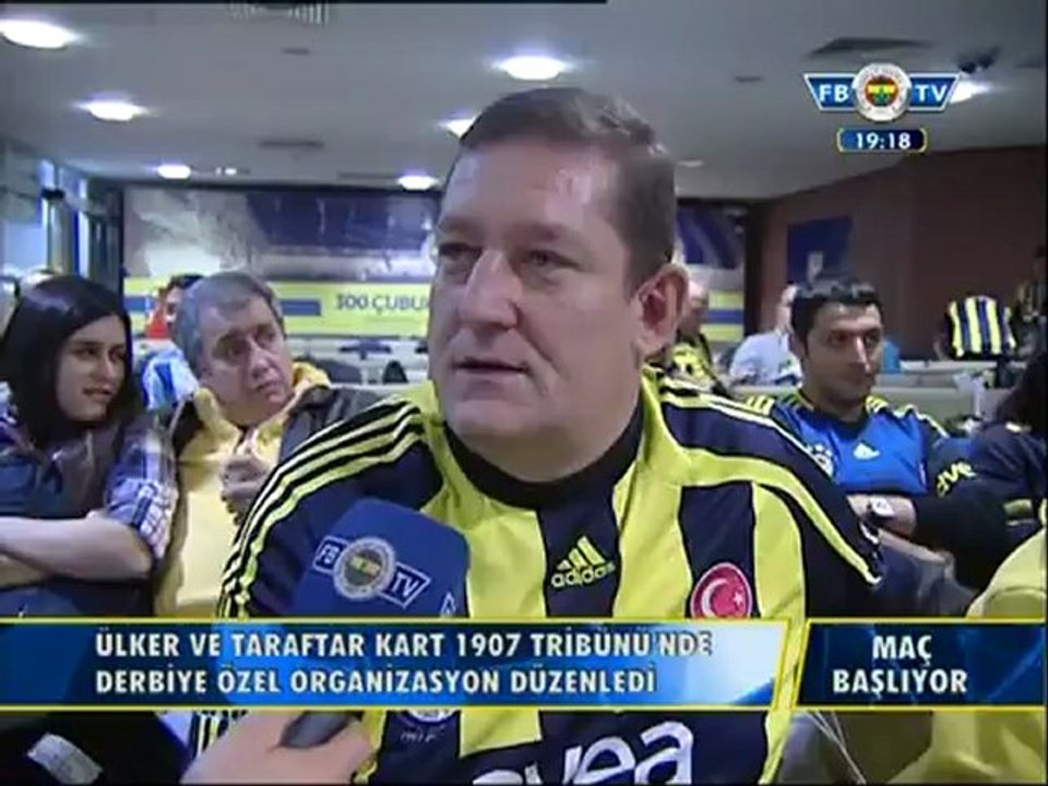 16 Aralık 2012 Ülker ve Taraftar Kart'tan 1907 Tribünü Derbi Seyri Organizasyonu