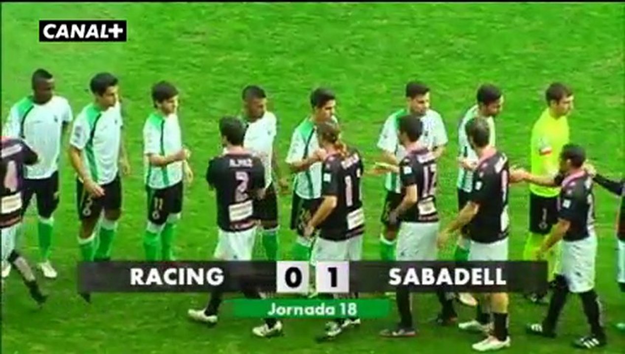 Liga Adelante  Racing 0  Sabadell  1