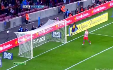 هدف ميسى الثانى فى مرمى أتليتكو مدريد 4_1