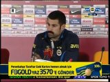 16 Aralık 2012 Galatasaray Fenerbahçe Maçı Sonu Volkan Demirel Basın Toplantısı