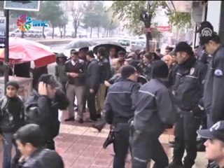 Hakkâri yolunda basın toplantısı