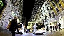 Fairy lights bus brings Christmas cheer to Rome