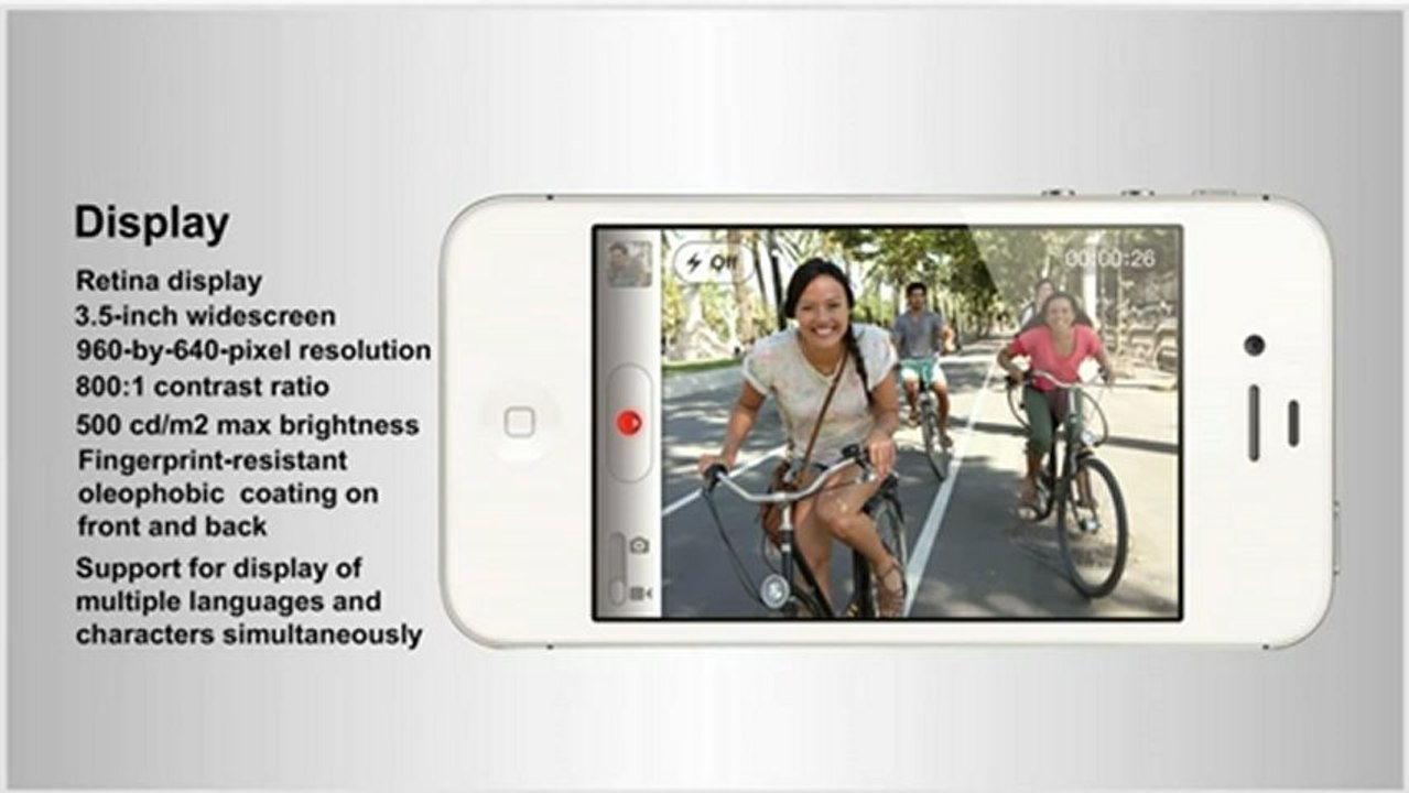 Apple iPhone 4S Unlocked Quadband No Contract GSM Cell Phone vedio