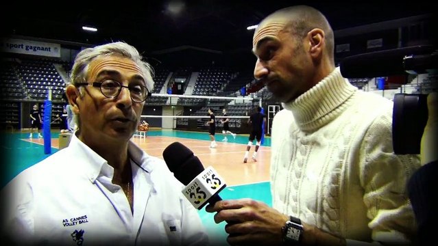 Jerome Alonzo rencontre François Mauro Di Mauri Président AS Cannes volley