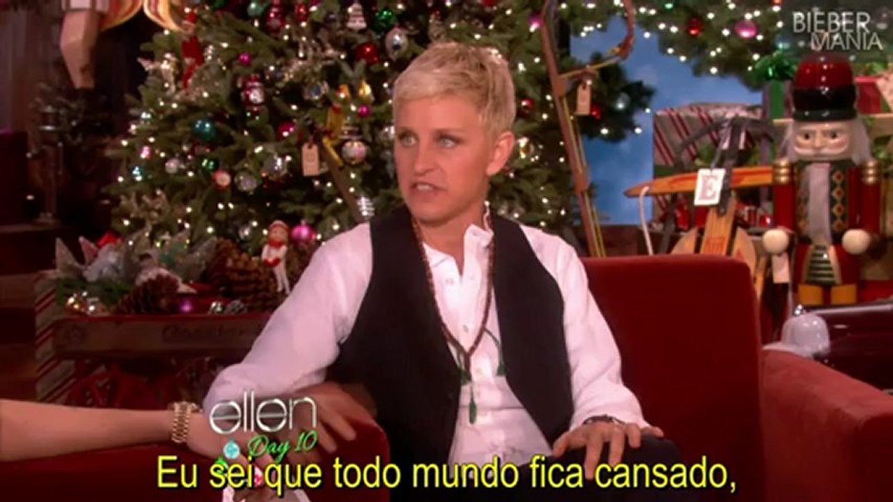 Justin Bieber fala do Grammy 2013, polêmica do Primeiro-Ministro e mais no The Ellen Show - Dezembro de 2012 - LEGENDADO