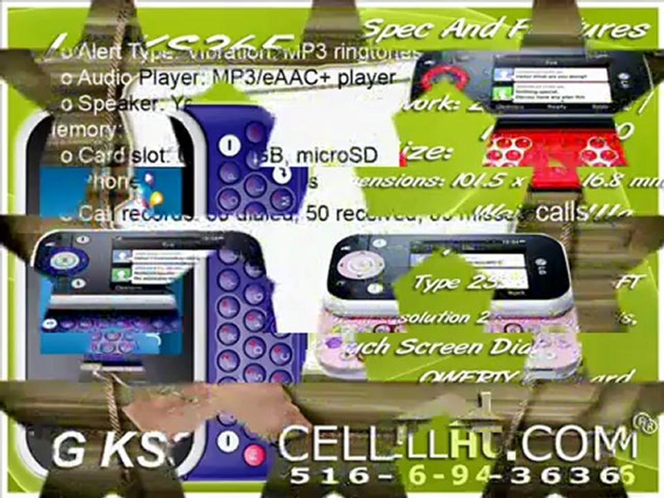 LG KS365 Unlocked Triband GSM Cell Phone video