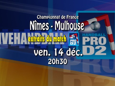 Extrait USAM NÎMES - MULHOUSE SUD ALSACE - Handball ProD2
