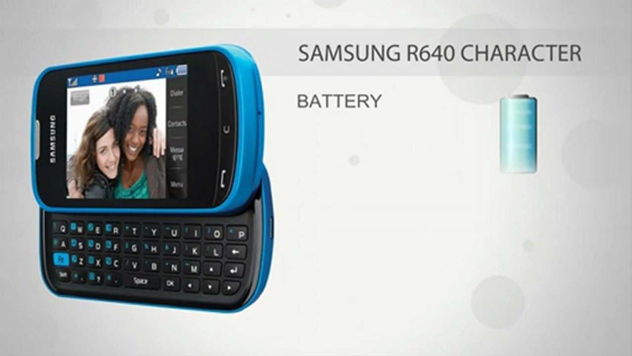 Samsung R640 Character CDMA Cell Phone video