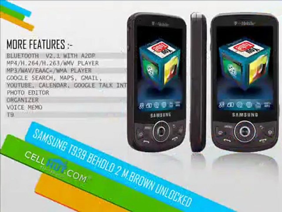 Samsung T939 Behold 2 M.BROWN Unlocked video