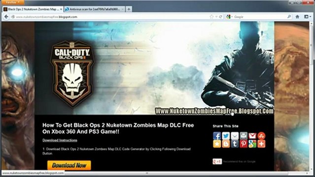 How to Get Black Ops 2 Nuketown Zombies Map DLC Free!!
