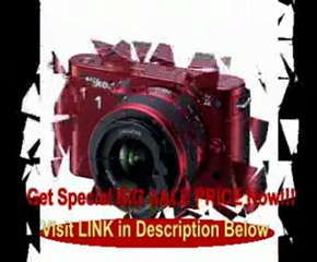 Nikon 1 J2 10.1 MP HD Digital Camera with 10-30mm VR Lens (Red)