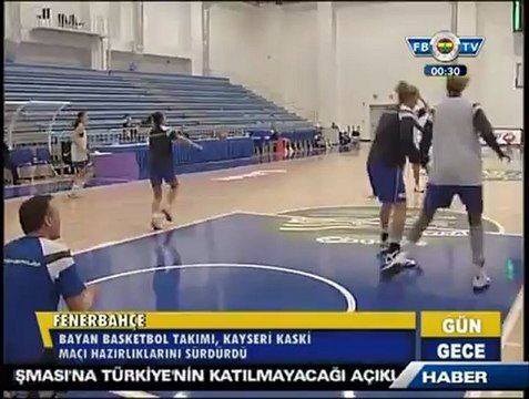 14 Aralık 2012 Fenerbahçe Bayan Basketbol Kaski Maçı Hazırlıkları ve Didem Akın Röportajı